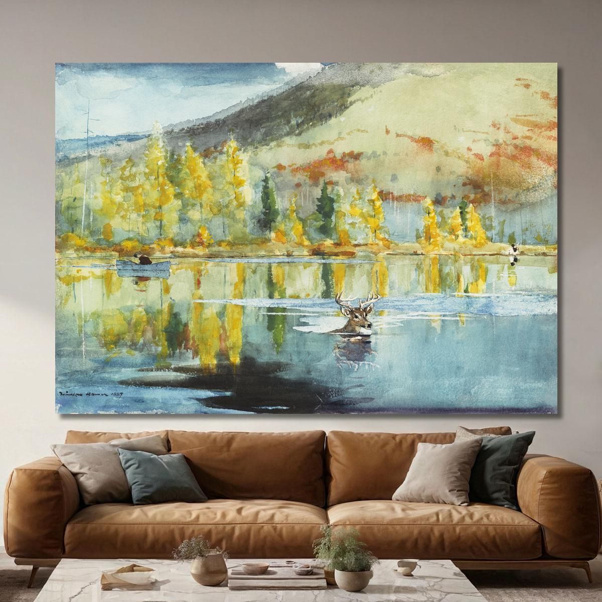 An October Day Winslow Homer whm18 canvas print 