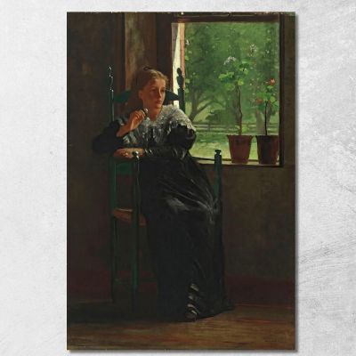 At The Window Winslow Homer whm20 canvas print 
