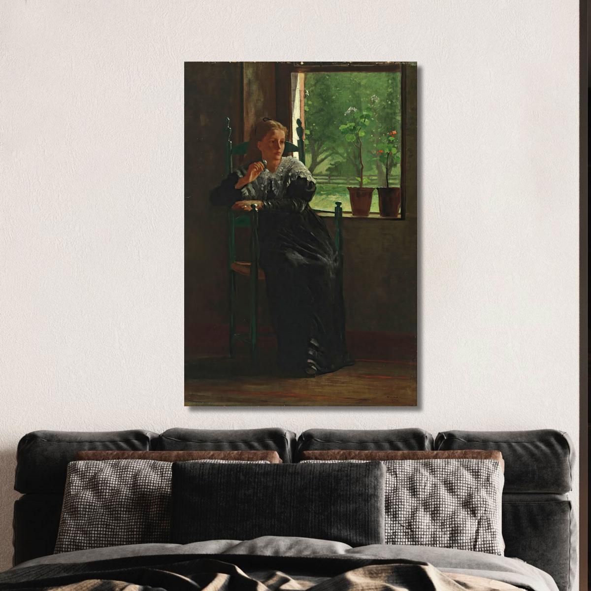 At The Window Winslow Homer whm20 canvas print 