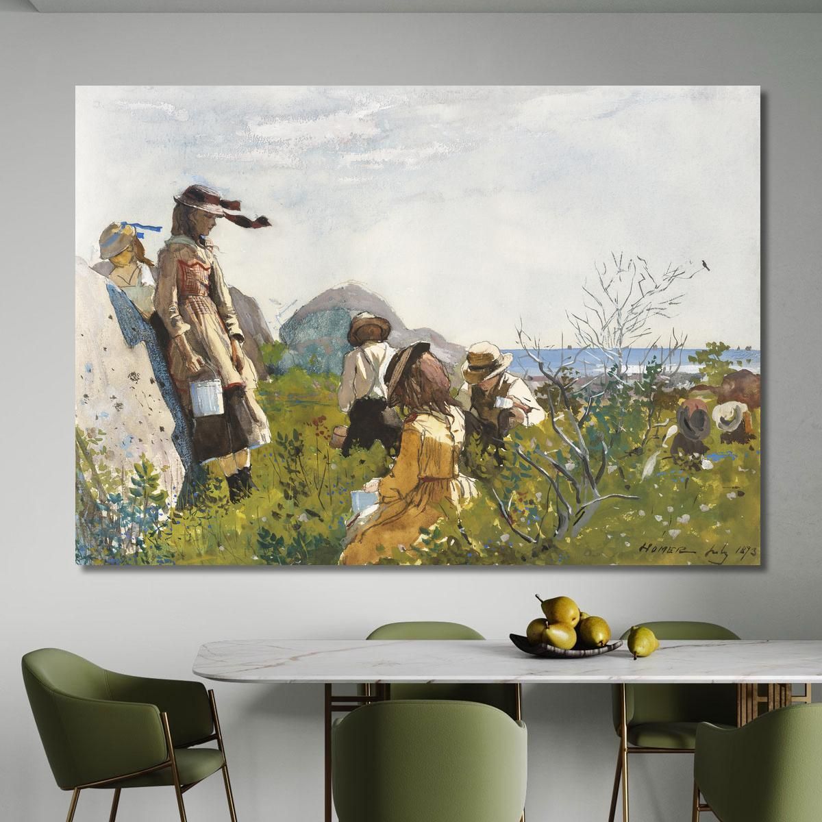 Berry Pickers Winslow Homer whm25 canvas print 