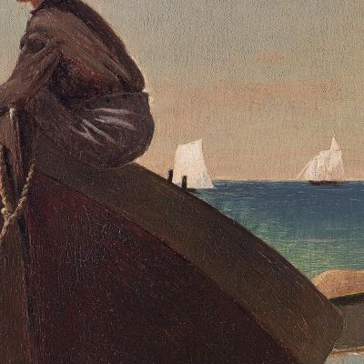Dad'S Coming Winslow Homer whm49 canvas print