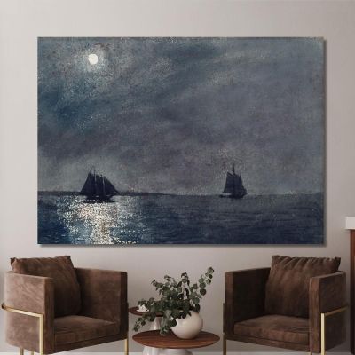 Eastern Point Light Winslow Homer whm59 canvas print 