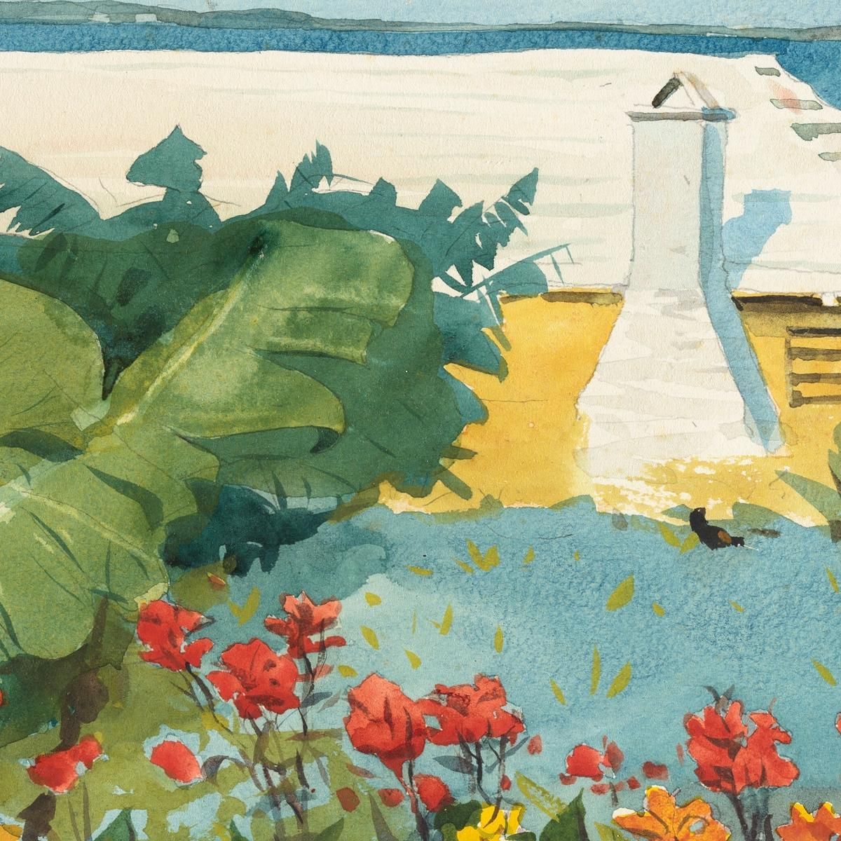 Flower Garden And Bungalow Bermuda Winslow Homer whm66 canvas print