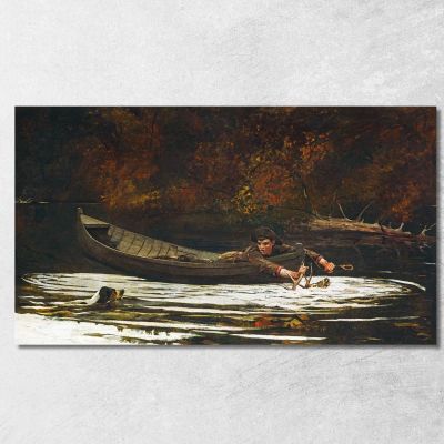 Hound And Hunter Winslow Homer whm89 canvas print 