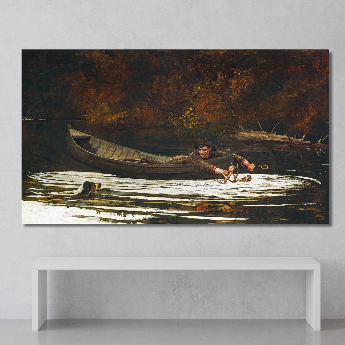 Hound And Hunter Winslow Homer whm89 canvas print 
