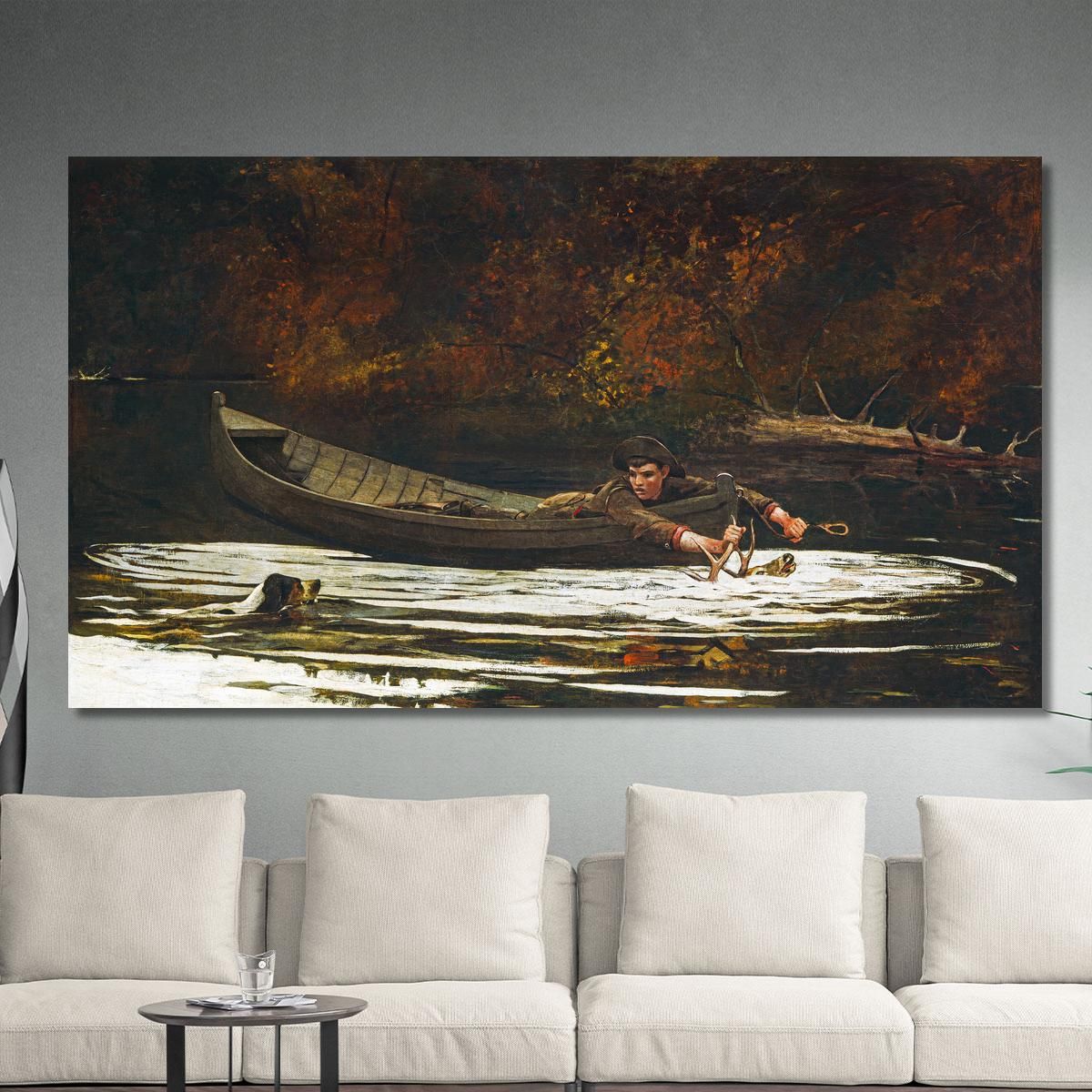 Hound And Hunter Winslow Homer whm89 canvas print 