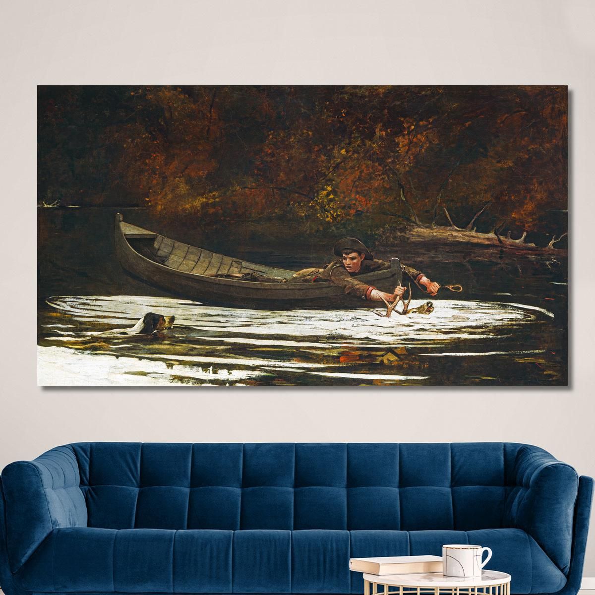 Hound And Hunter Winslow Homer whm89 canvas print 