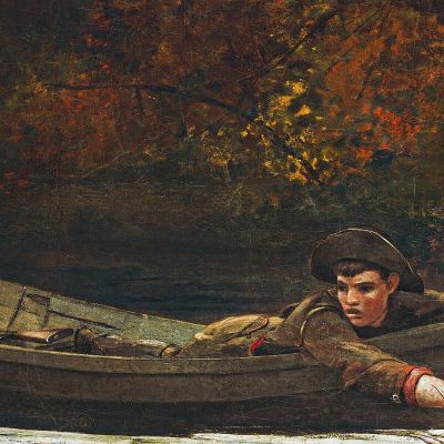 Hound And Hunter Winslow Homer whm89 canvas print