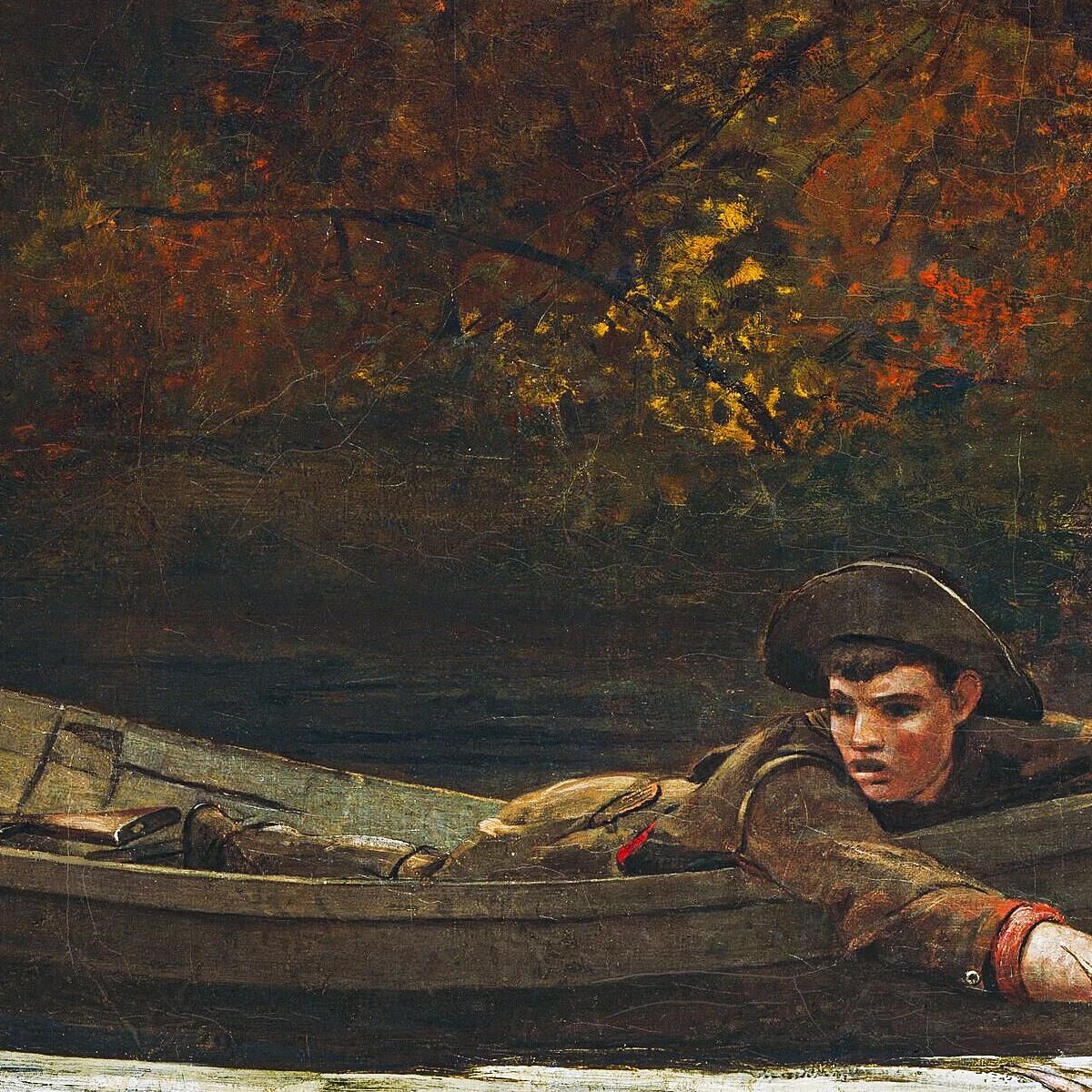 Hound And Hunter Winslow Homer whm89 canvas print
