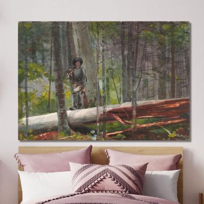 Hunter In The Adirondacks Winslow Homer whm92 canvas print 