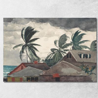 Hurricane Bahamas Winslow Homer whm94 canvas print 