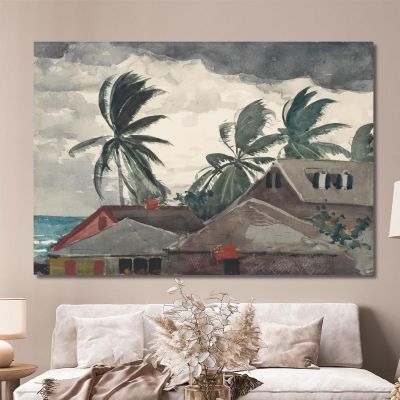 Hurricane Bahamas Winslow Homer whm94 canvas print 