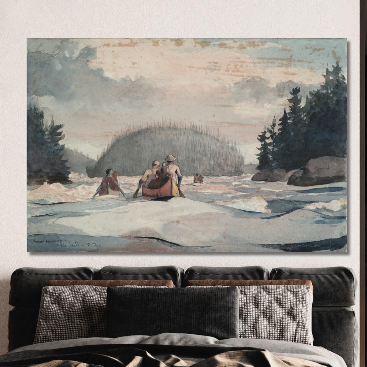IleﾠMalin Winslow Homer whm95 canvas print 