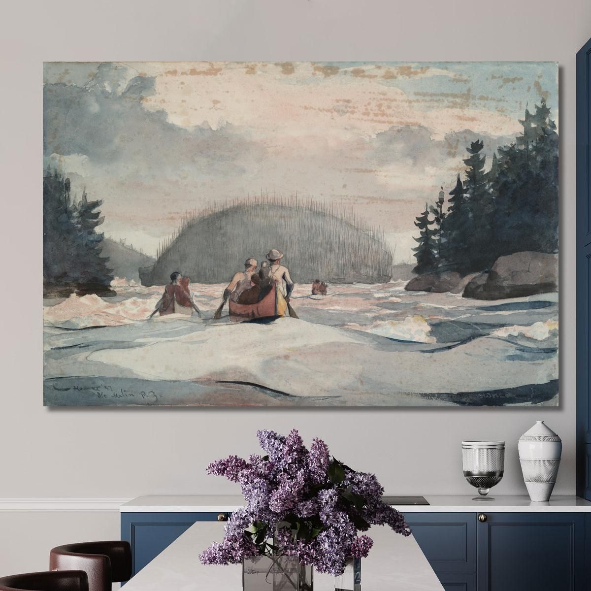 IleﾠMalin Winslow Homer whm95 canvas print 