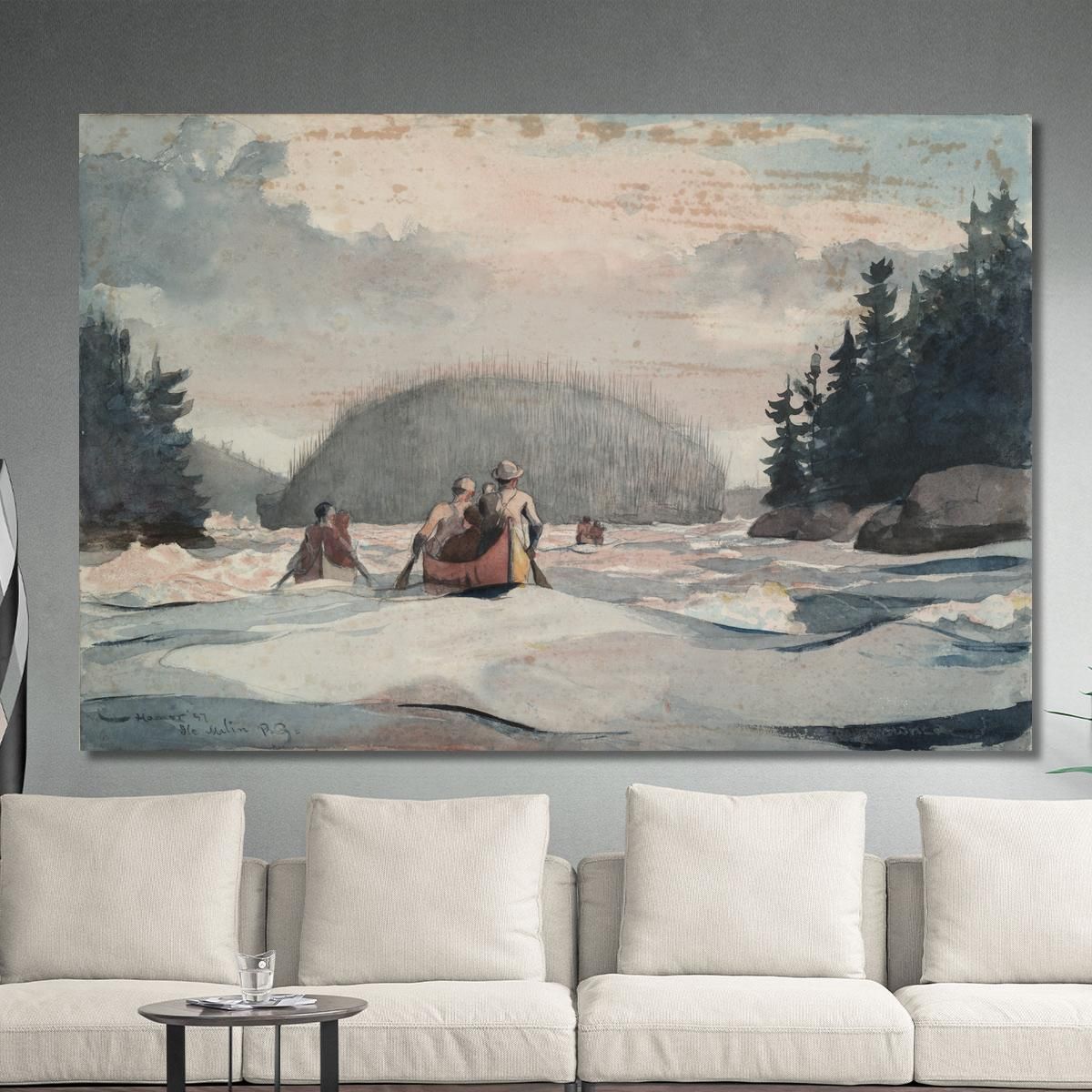 IleﾠMalin Winslow Homer whm95 canvas print 