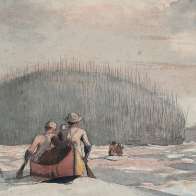 IleﾠMalin Winslow Homer whm95 canvas print