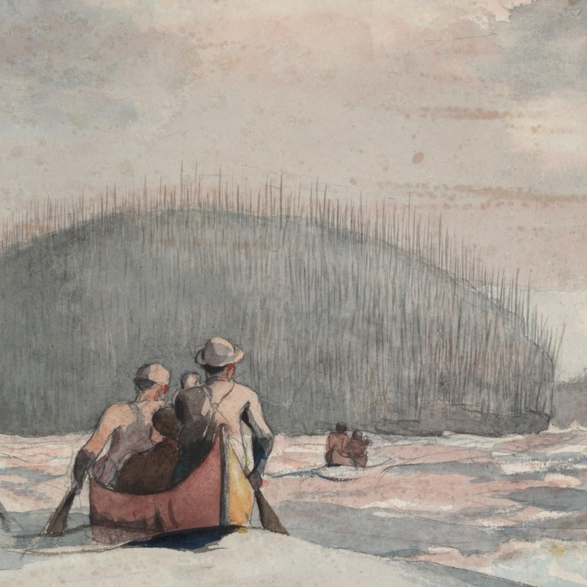 IleﾠMalin Winslow Homer whm95 canvas print