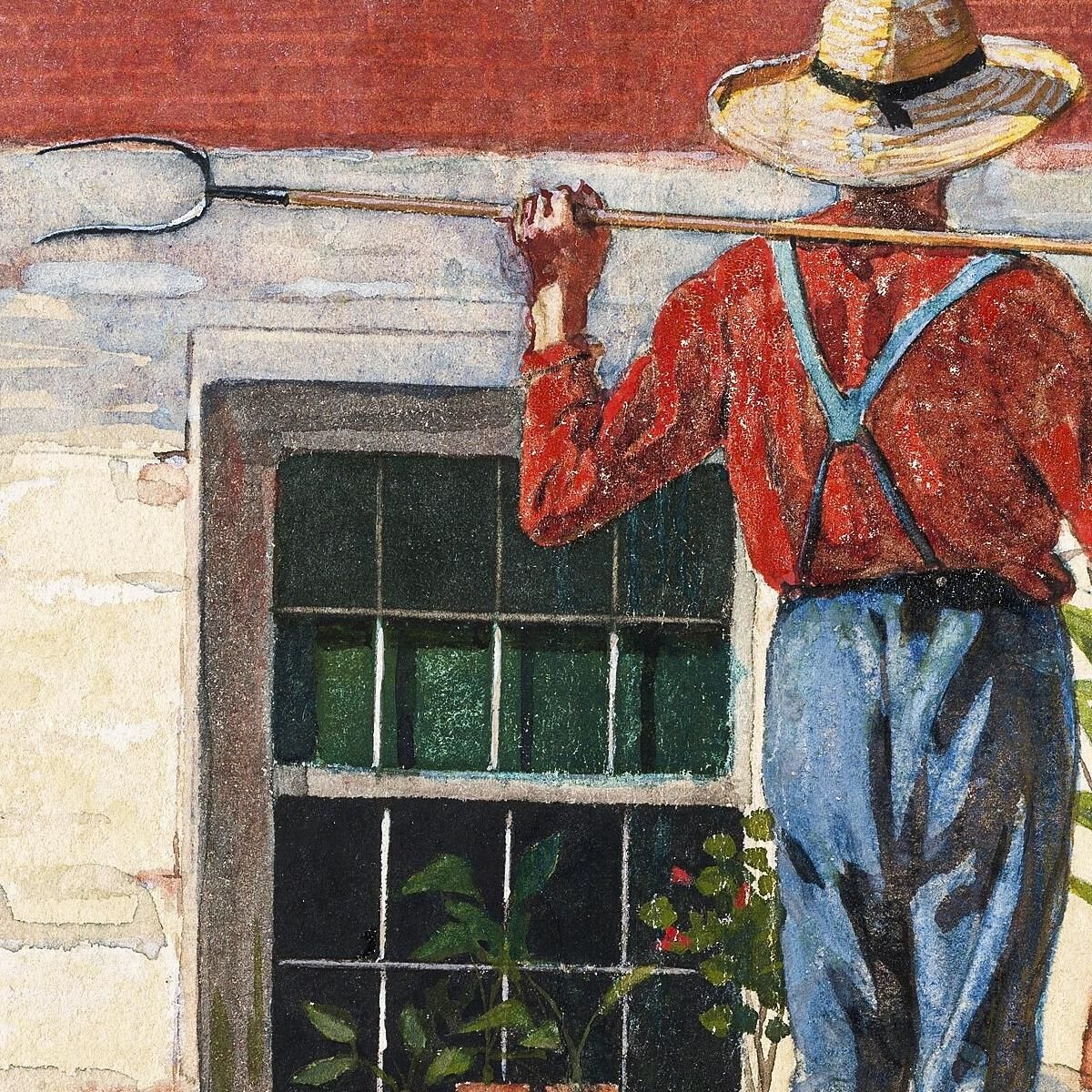 In The Garden Winslow Homer whm97 canvas print