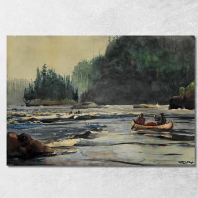 In The Rapids Winslow Homer whm99 canvas print 