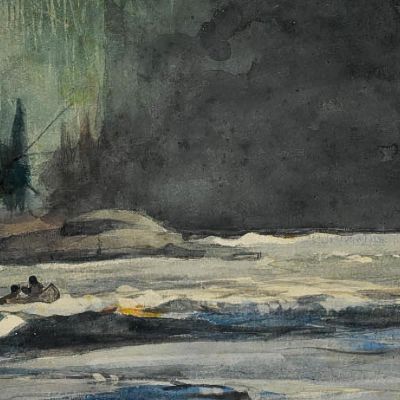 In The Rapids Winslow Homer whm99 canvas print