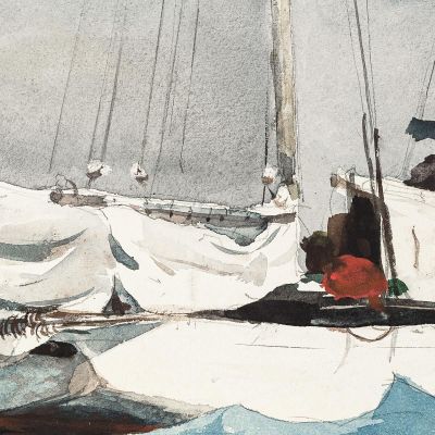 Key West Hauling Anchor Winslow Homer whm102 canvas print