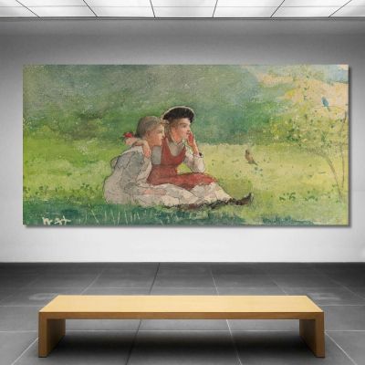 Listening To The Birds Winslow Homer whm104 canvas print 