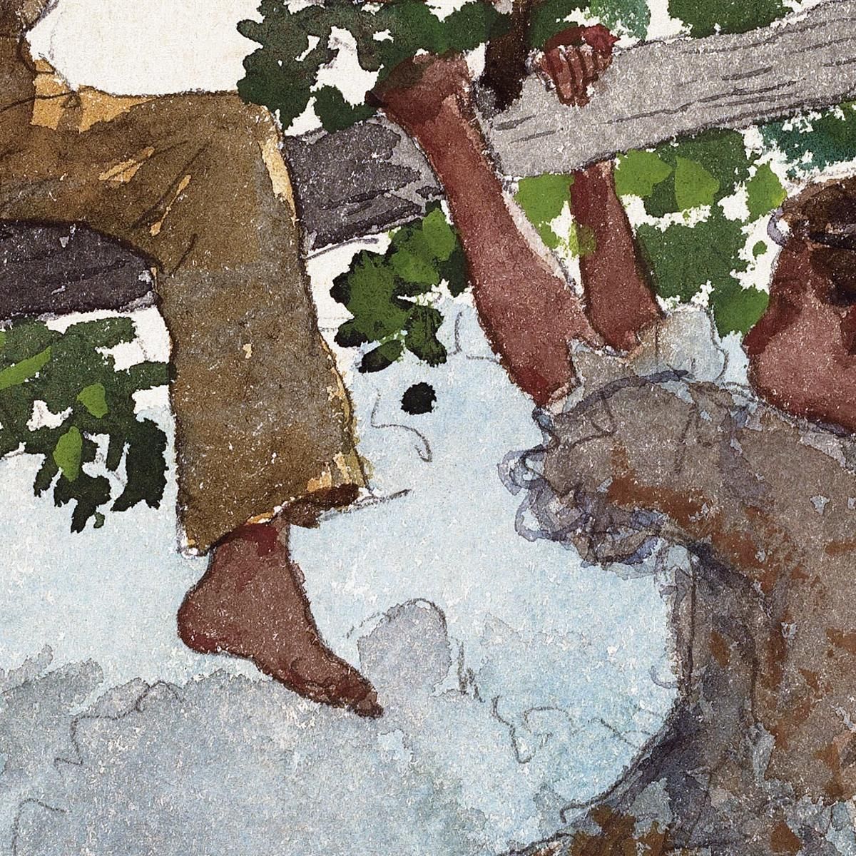 On The Fence Winslow Homer whm126 canvas print