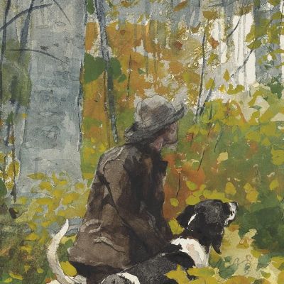 On The Trail Winslow Homer whm128 canvas print