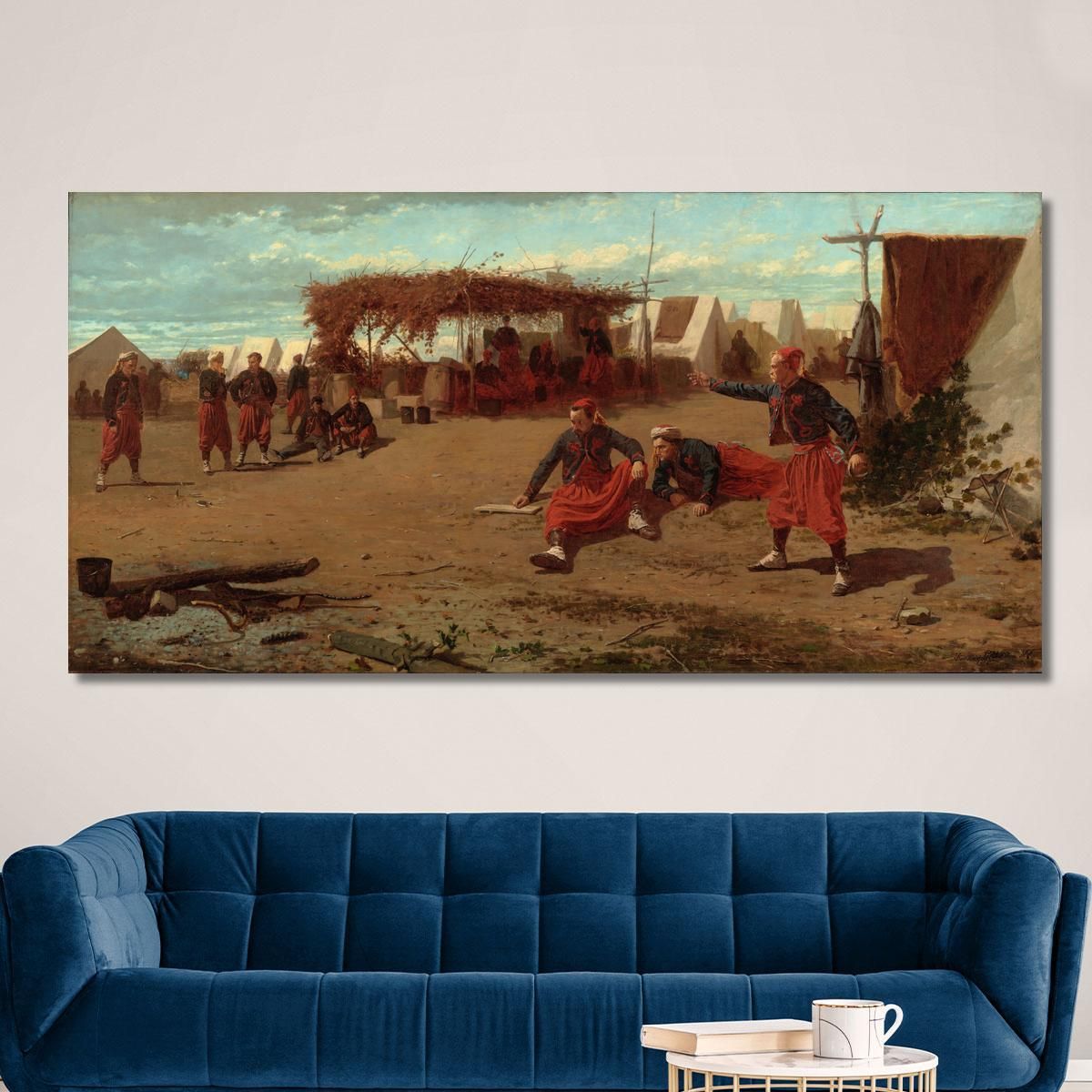 Pitching Quoits Winslow Homer whm136 canvas print 
