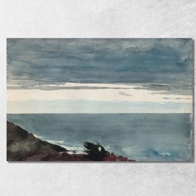 Prout'S Neck Evening Winslow Homer whm141 canvas print 