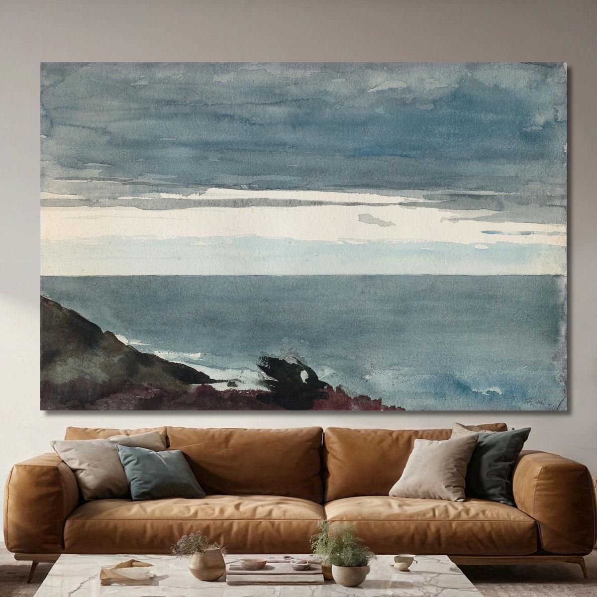 Prout'S Neck Evening Winslow Homer whm141 canvas print 