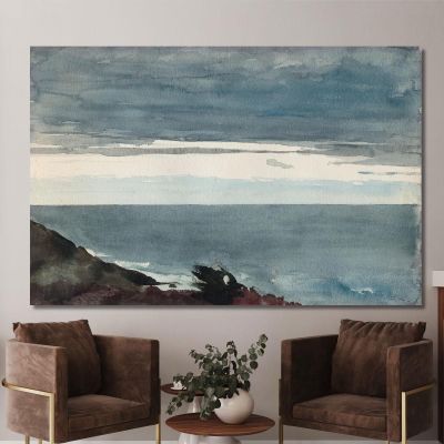 Prout'S Neck Evening Winslow Homer whm141 canvas print 