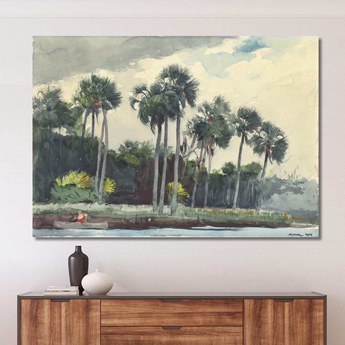Red Shirt Homosassa Florida Winslow Homer whm143 canvas print 