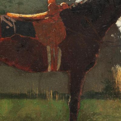 Saddle Horse In Farm Yard Winslow Homer whm150 canvas print