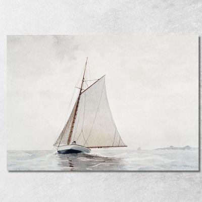 Sailing Off Gloucester Winslow Homer whm152 canvas print 
