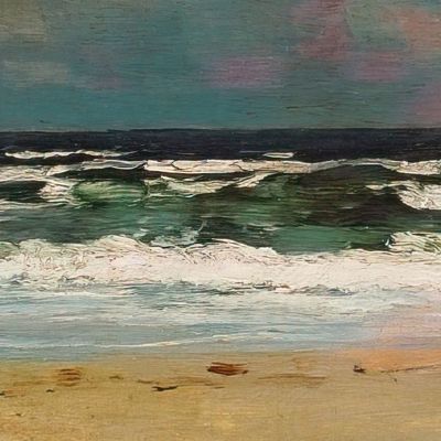 Sandy Beach With Breakers Winslow Homer whm155 canvas print