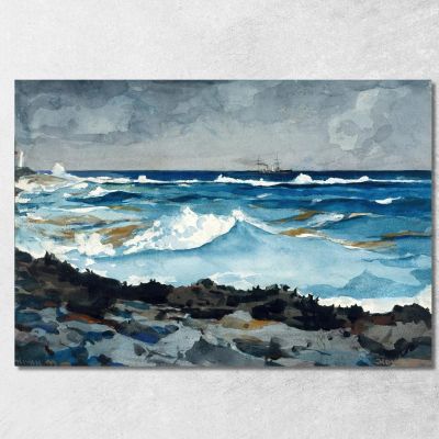 Shore And Surf Nassau Winslow Homer whm165 canvas print 