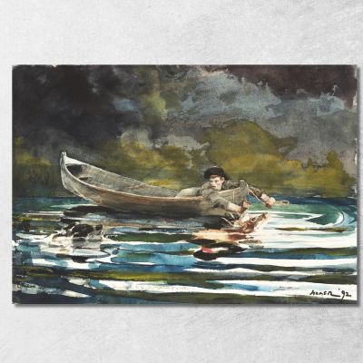 Sketch For Hound And Hunter Winslow Homer whm167 canvas print 