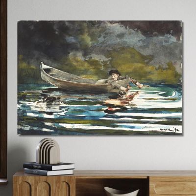 Sketch For Hound And Hunter Winslow Homer whm167 canvas print 