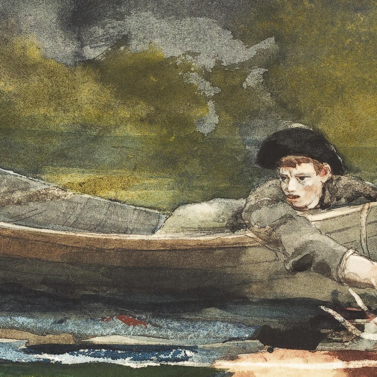 Sketch For Hound And Hunter Winslow Homer whm167 canvas print