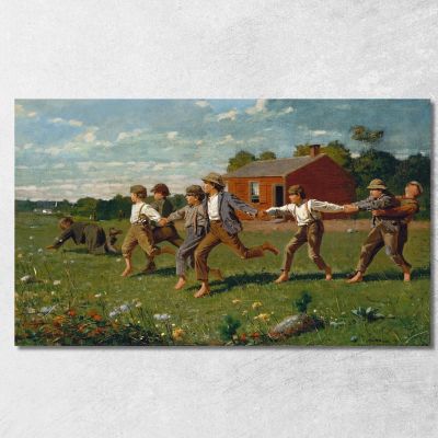 Snap The Whip Winslow Homer whm171 canvas print 