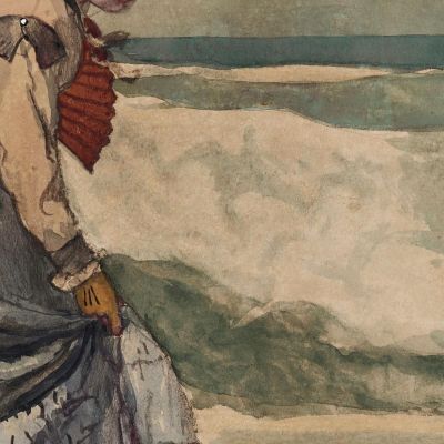 Startled Winslow Homer whm175 canvas print