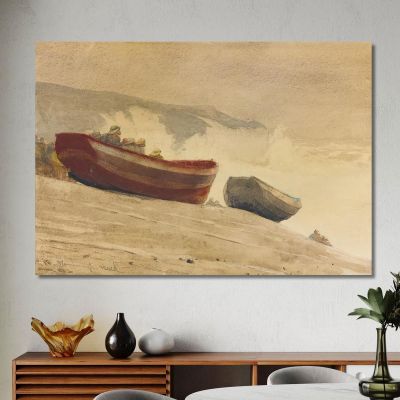 Storm On The English Coast Winslow Homer whm176 canvas print 