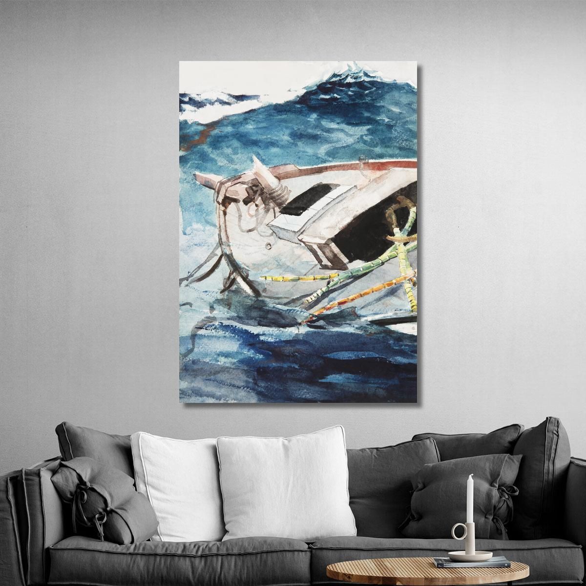 Study For The Gulf Stream Winslow Homer whm180 canvas print 