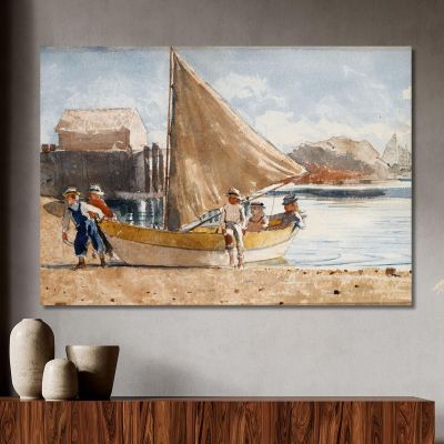 Summertime Winslow Homer whm184 canvas print 