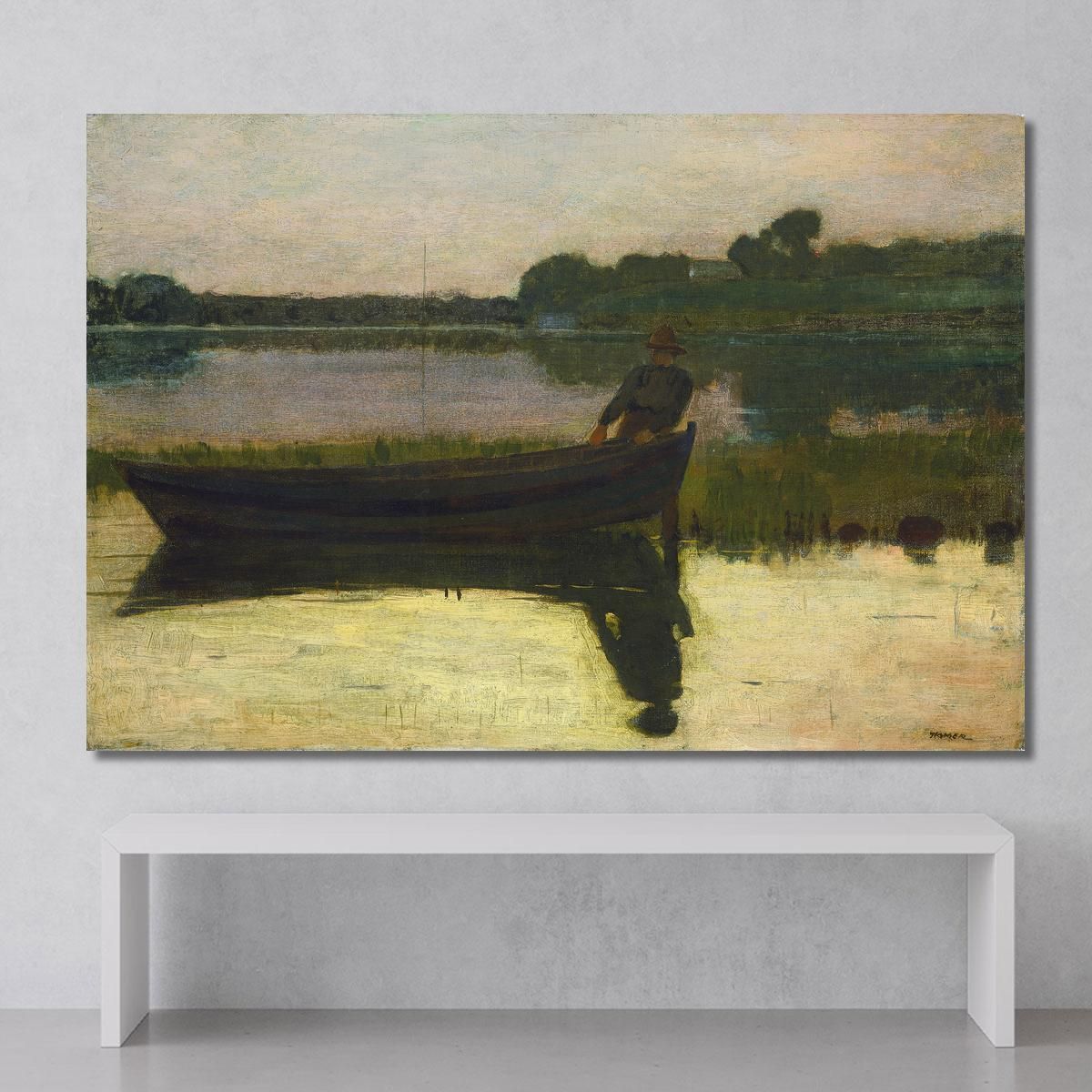 Sunset Winslow Homer whm189 canvas print 