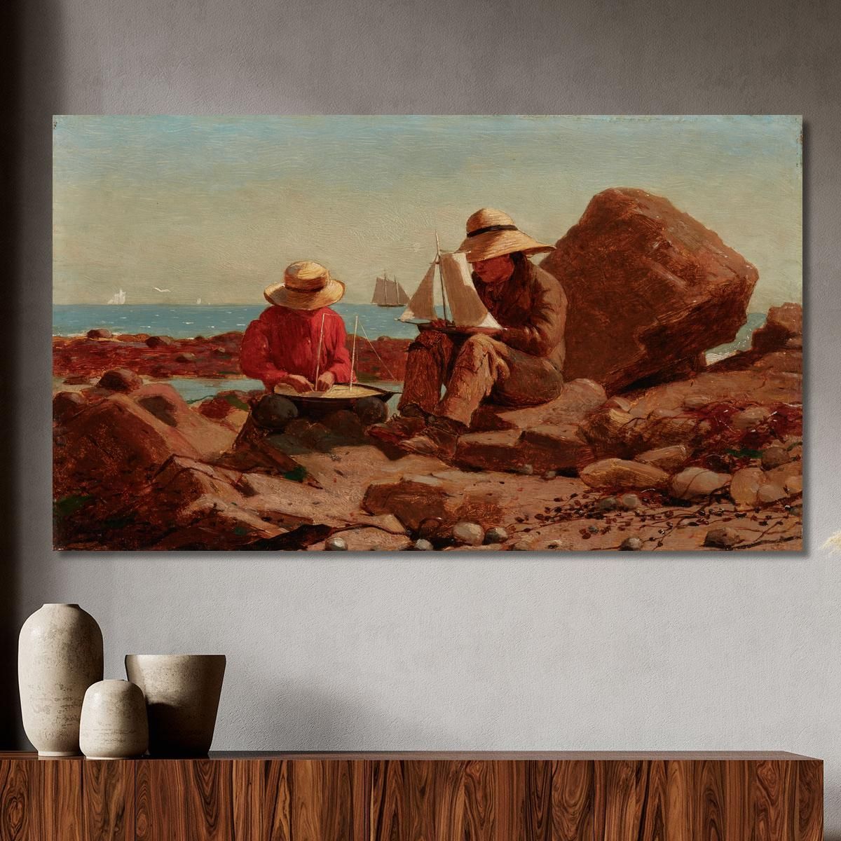 The Boat Builders Winslow Homer whm197 canvas print 