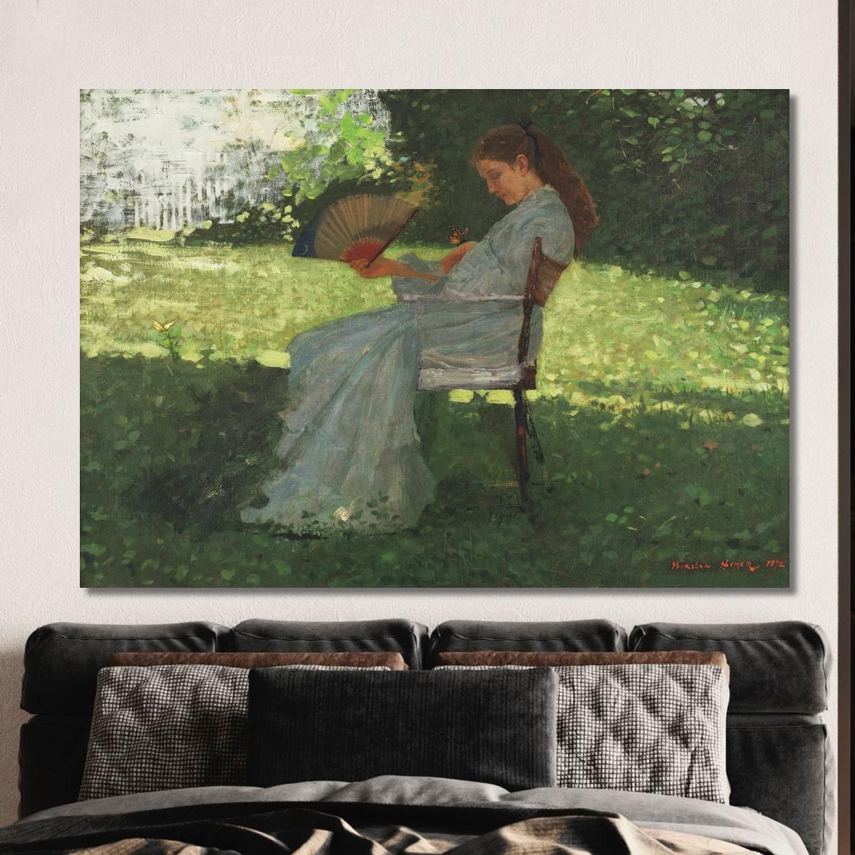 The Butterfly Winslow Homer whm204 canvas print 