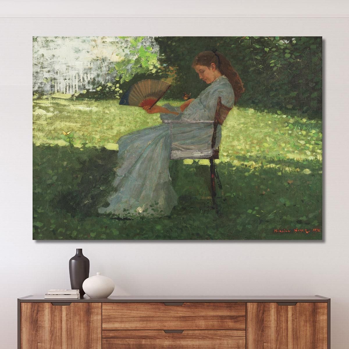 The Butterfly Winslow Homer whm204 canvas print 