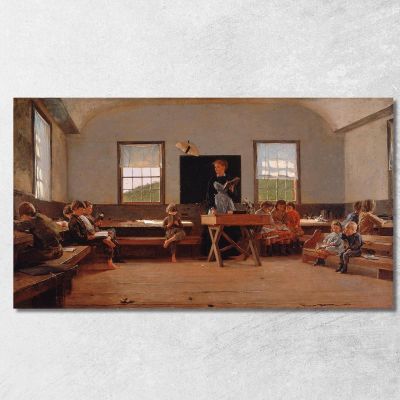 The Country School Winslow Homer whm209 canvas print 